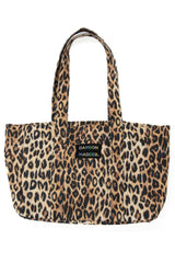 Bags | Women Damson Madder Canvas Leopard Tote Bag