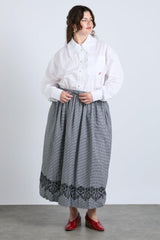 Bottoms | Women Damson Madder Keeley Midi Skirt - Black Gingham