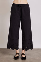 Bottoms | Women Damson Madder Lana Trousers - Black Broderie