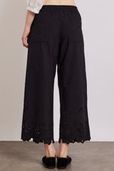 Bottoms | Women Damson Madder Lana Trousers - Black Broderie