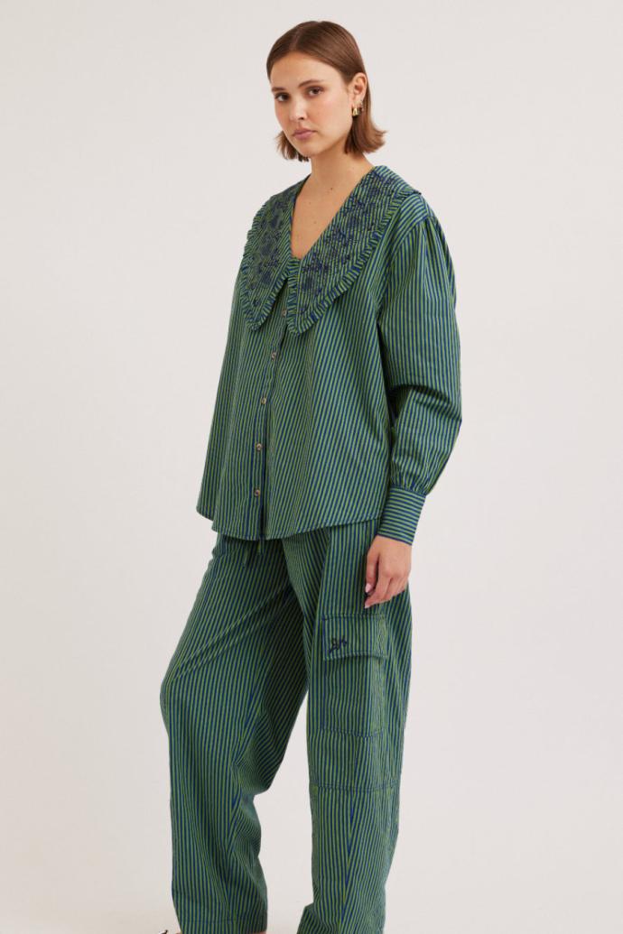 Bottoms | Women Damson Madder Rocket Cargos - Stripe