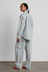 Co-ords | Women Damson Madder Skyla Shirt - Multi Stripe