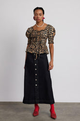Denim | Women Damson Madder Charley Denim Skirt - Dark Indigo