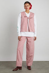 Denim | Women Damson Madder Dion Jean - Pink Stripe