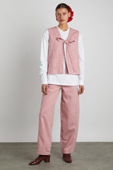 Denim | Women Damson Madder Dion Jean - Pink Stripe