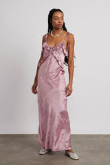 Dresses | Women Damson Madder Kiki Embroidered Dress - Pink Bow