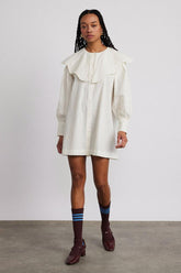 Dresses | Women Damson Madder Mimi Mini Dress - Off White Broderie