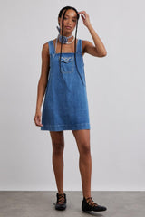 Dresses | Women Damson Madder Nancy Mini Dress - Organic Denim