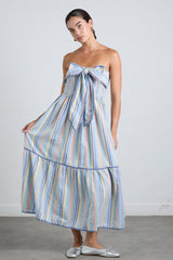 Dresses | Women Damson Madder Pia Midi Dress - Pastel Stripe