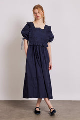 Dresses | Women Damson Madder Rhea Dress - Navy Broderie