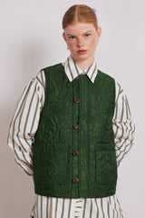 Gilets | Women Damson Madder Georgie Reversible Gilet - Pink Satin