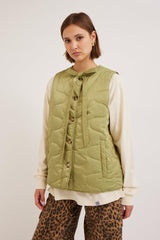Gilets | Women Damson Madder Maxxy Gilet Liner - Green