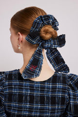 Hair Accessories | Women Damson Madder Bow Check Scrunchie