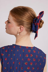 Hair Accessories | Women Damson Madder Bow Scrunchie In Rose Print