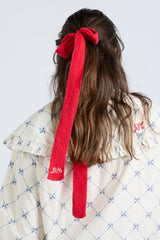 Hair Accessories | Women Damson Madder Knitted Hair Bow