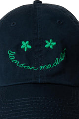 Hats | Women Damson Madder Embroidered Cap - Navy And Green
