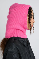 Hats | Women Damson Madder Scalloped Edge Hood In Pink