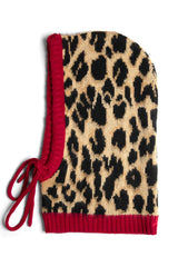 Hoods | Women Damson Madder Hood In Leopard With Red Tie