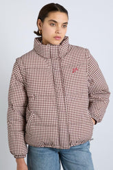 Jackets & Coats | Women Damson Madder Jennifer Check Puffer - Chocolate Gingham