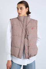Jackets & Coats | Women Damson Madder Jennifer Check Puffer - Chocolate Gingham