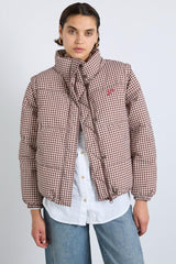Jackets & Coats | Women Damson Madder Jennifer Check Puffer - Chocolate Gingham