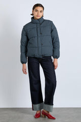 Jackets & Coats | Women Damson Madder Pearl Check Puffer - Navy Gingham