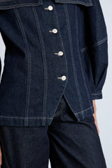 Jackets & Coats | Women Damson Madder Sailor Denim Jacket - Dark Indigo