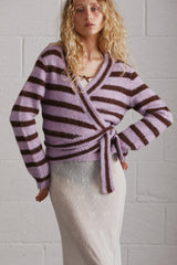 Knitwear | Women Damson Madder Rose Ballet Wrap Cardi