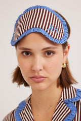 Nightwear | Women Damson Madder Antonella Pj Eye Mask - Choc Stripe