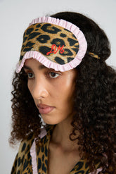 Nightwear | Women Damson Madder Damson Pj Eye Mask - Leopard