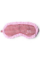 Nightwear | Women Damson Madder Damson Pj Eye Mask - Red Stripe