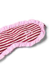 Nightwear | Women Damson Madder Damson Pj Eye Mask - Red Stripe