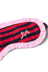 Nightwear | Women Damson Madder Damson Pj Eye Mask - Red/navy Stripe