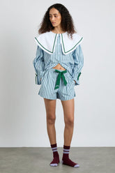 Nightwear | Women Damson Madder Krissy Pj Boxer - Blue Stripe