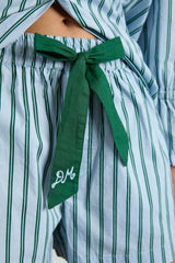 Nightwear | Women Damson Madder Krissy Pj Boxer - Blue Stripe