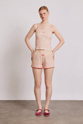 Nightwear | Women Damson Madder Rose Print Short