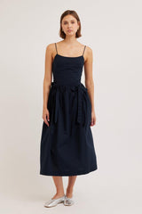 Occasion Wear | Women Damson Madder Penelope Apron Dress - Navy