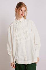 Occasion Wear | Women Damson Madder Tuxedo Ruffle Shirt