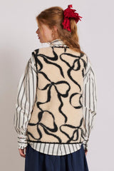 Pullover & Fleeces | Women Damson Madder Marta Borg Gilet - Bows