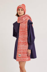 Scarves | Women Damson Madder Flecked Yarn Scarf - Red