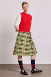 Skirts | Women Damson Madder Kat Kilt - Green Check