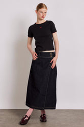 Skirts | Women Damson Madder Raye Denim Skirt - Dark Indigo