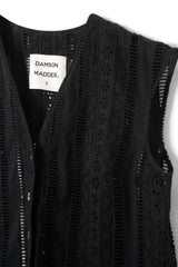 Tops | Women Damson Madder Alys Vest - Black Broderie