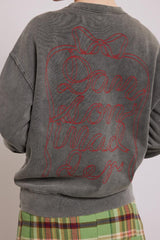 Tops | Women Damson Madder Bow Logo Crew Neck Sweat