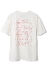 Tops | Women Damson Madder Bow Logo Short Sleeve Tee