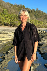 Tops | Women Damson Madder Chlo Shirt - Black Broderie