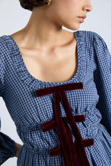 Tops | Women Damson Madder Dakota Blouse - Blue Check