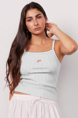 Tops | Women Damson Madder Dm Cami Top - White Pointelle