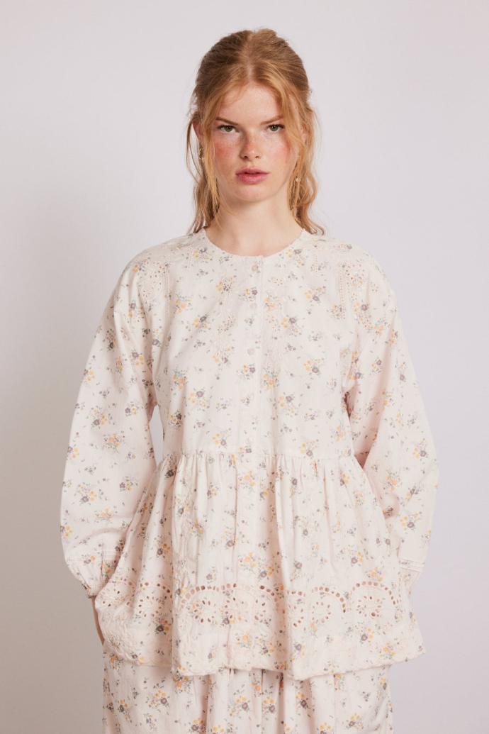 Tops | Women Damson Madder Gretchen Blouse - Vintage Ditsy