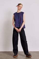 Tops | Women Damson Madder Nora Pin Tuck Blouse - Rose Print